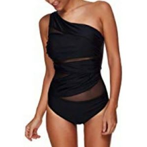One Shoulder One Piece Swimwear